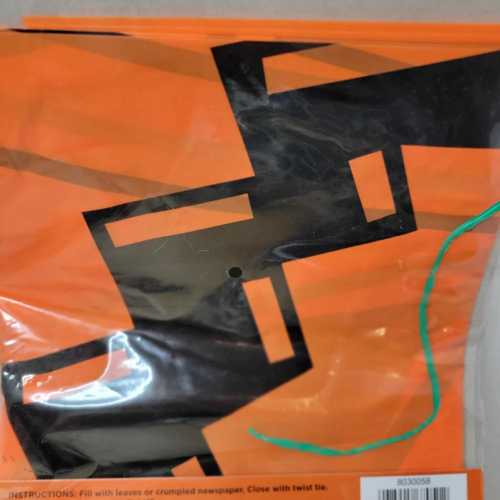 Super Stuff-A-Pumpkin Giant Halloween Leaf Bag 45x48 Outdoor Decor C503 NEW